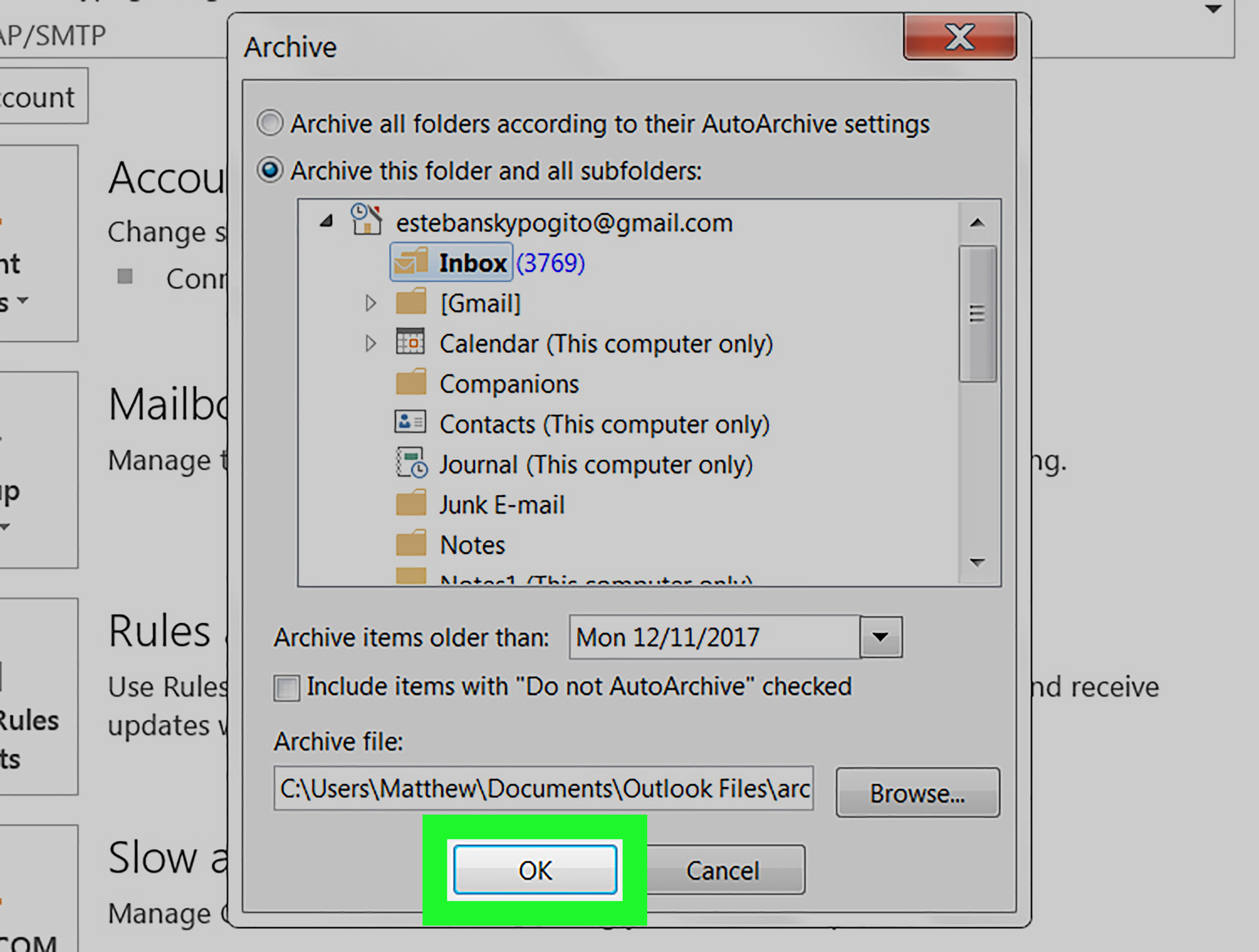 Archive Folder Outlook Mac